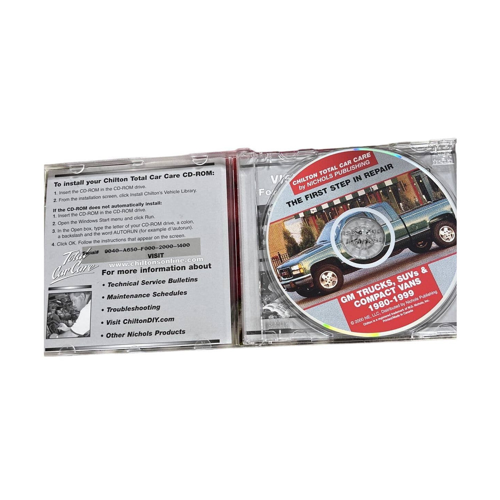 GM Trucks, SUVs, and Compact Vans, 1980-99 by Chilton CD-Rom - Picture 3 of 6